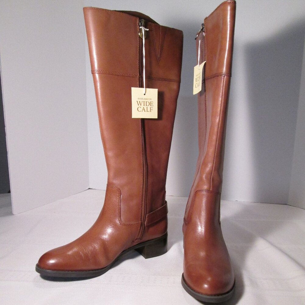 Franco Sarto Chipper Wide Calf Leather Riding Boots Sz 6M - Picture 9 of 10